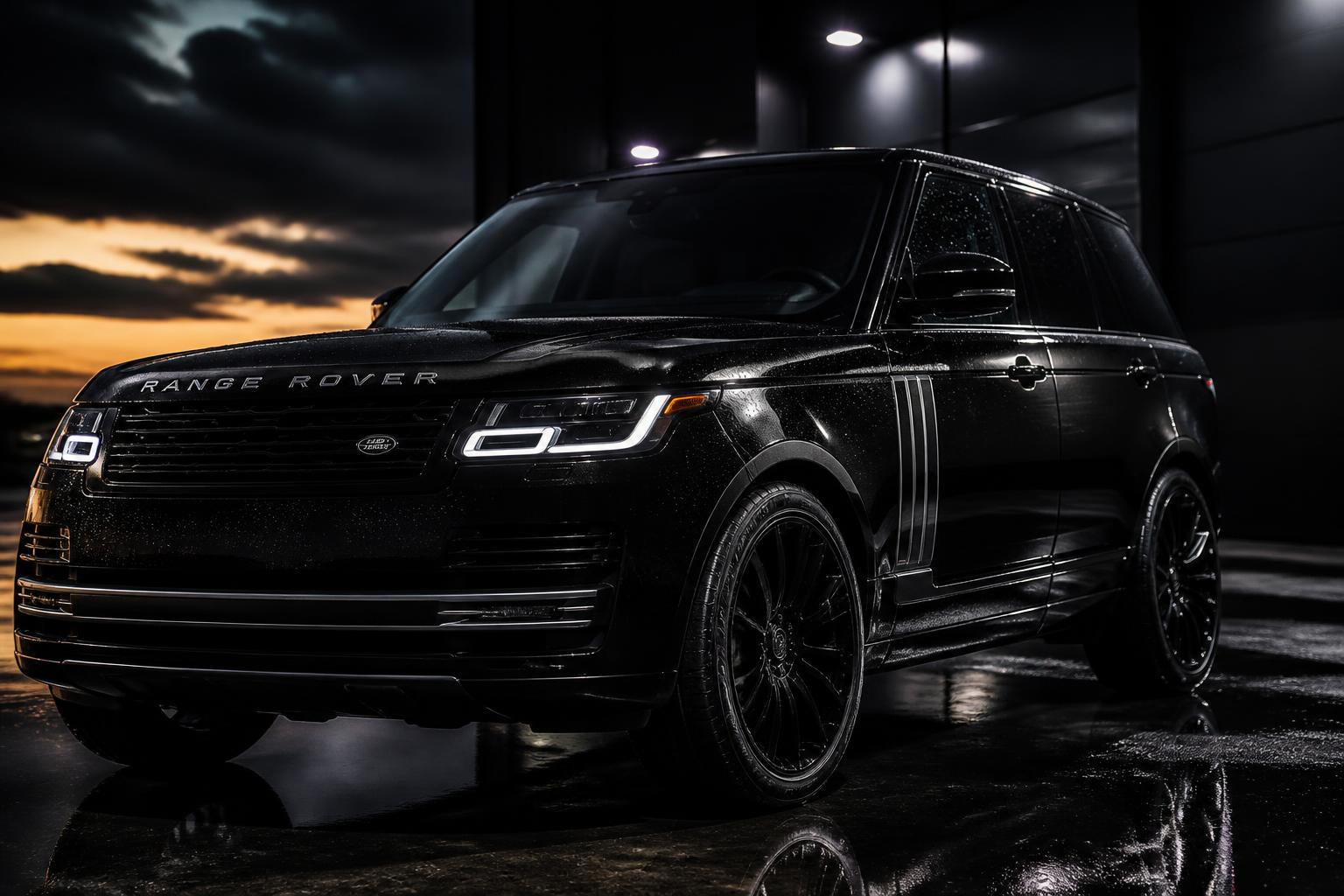 Freshly detailed luxury SUV